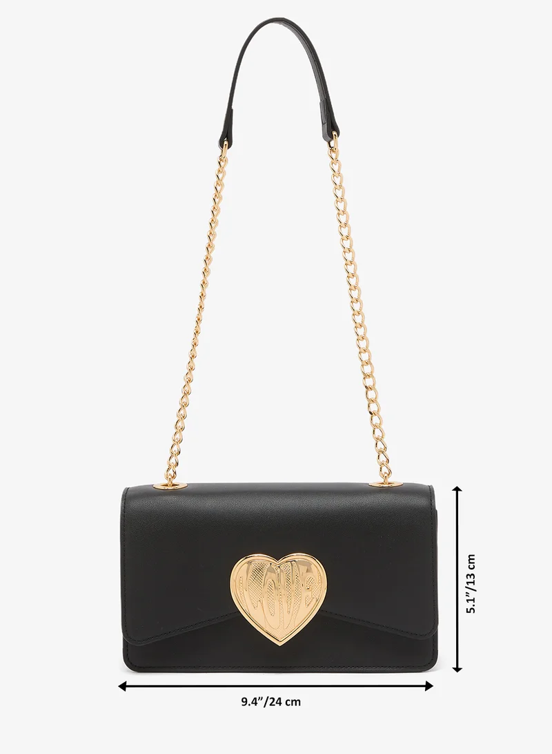 Love Moschino  Victory Heart Calf + PU Crossbody Bag for Women | Best Price UAE